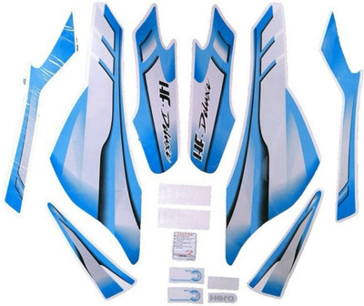 Voiture Sticker & Decal for Bike(Blue)