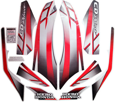 Dateen Sticker & Decal for Bike(Red)