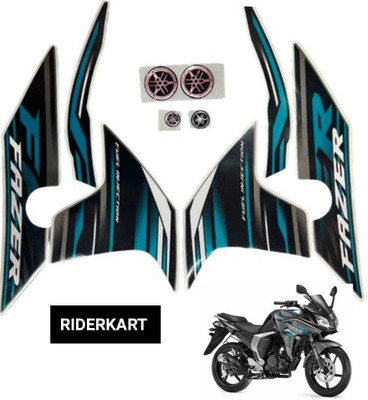 RIDERKART Sticker & Decal for Bike(Multicolor, Blue)
