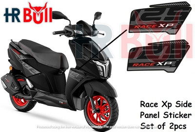 HRBull Sticker & Decal for Bike(Black, Multicolor)