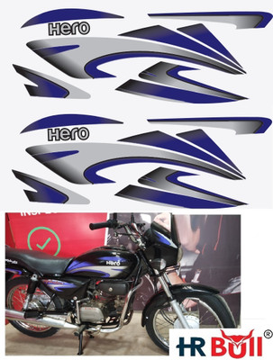 HRBull Sticker & Decal for Bike(Multicolor)