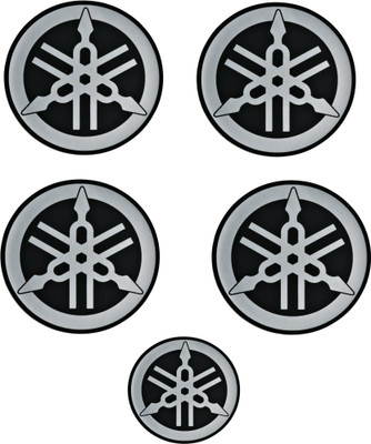 Ultimate Vision Emblem for Bike(Black, Silver)