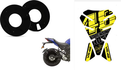 acube mart Sticker & Decal for Bike(Yellow)