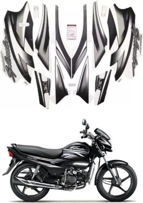 Voiture Sticker & Decal for Bike(Grey, Black)