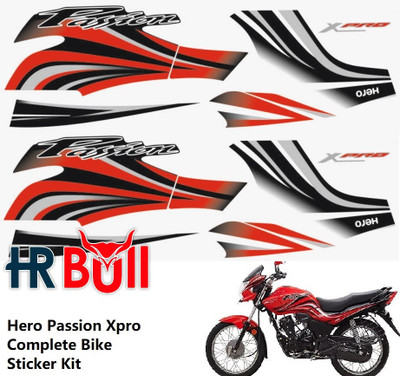 HRBull Sticker & Decal for Bike(Multicolor)