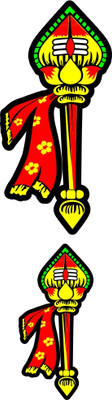 GELXCES Sticker & Decal for Car & Bike(Multicolor)