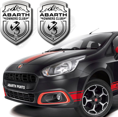 carmetics Emblem for Car(Silver, Black)