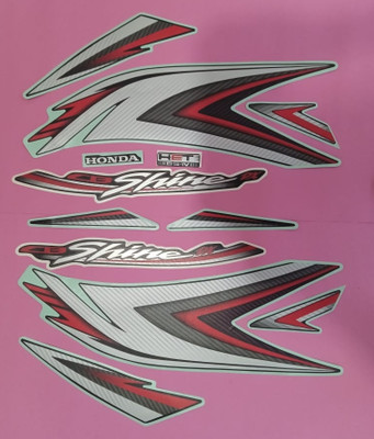 pnk Sticker & Decal for Bike(Grey)