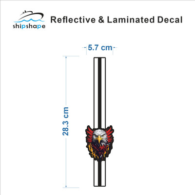 ShipShape Sticker & Decal for Bike(Multicolor)