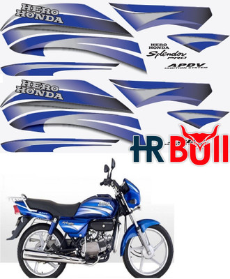 HRBull Sticker & Decal for Bike(Multicolor)