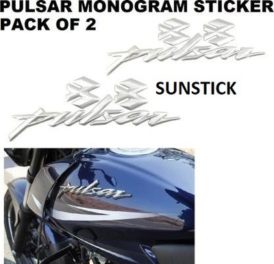 SunStick Sticker & Decal for Bike(Silver)