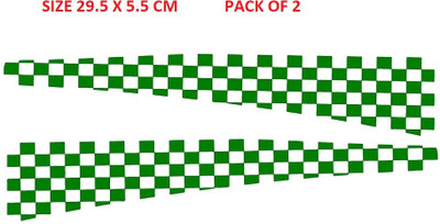 RUDRANSH Sticker & Decal for Car & Bike(Green)