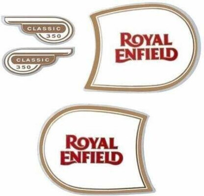 GANNET Sticker & Decal for Bike(Gold, Red)
