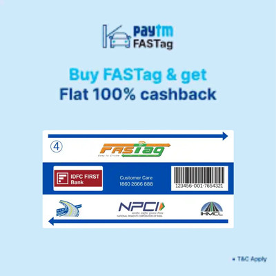 ddddr Fastag for Car(Blue)