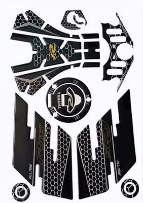 A1GRAPHIX Sticker & Decal for Bike(Black)
