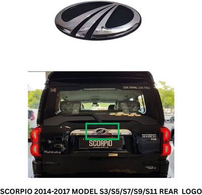 SKM SELLER Emblem for Car(Black, Silver)