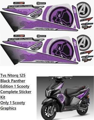 SHINEPRO Sticker & Decal for Scooter(Multicolor)