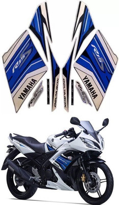 DECAL ARTISTRY Sticker & Decal for Bike(Yellow, Blue)