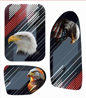 KARKEEN Sticker & Decal for Bike(Multicolor)