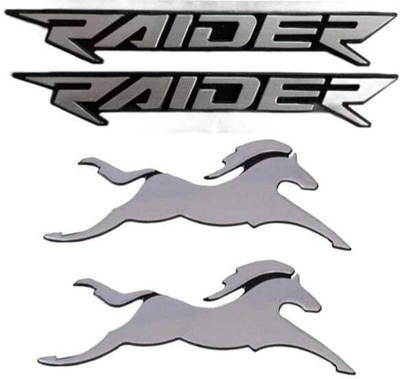 RIDERKART Sticker & Decal for Bike(Silver)