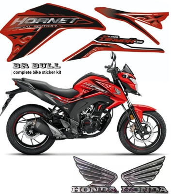 BR BULL Sticker & Decal for Bike(Black, Red)