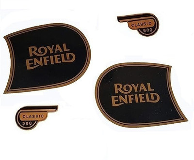 RIDERKART Sticker & Decal for Bike(Black, Gold)