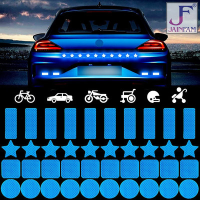 JAINFAM Sticker & Decal for Car & Bike(Blue)
