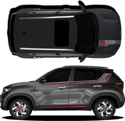 Ide Autoworks Sticker & Decal for Car(Grey)