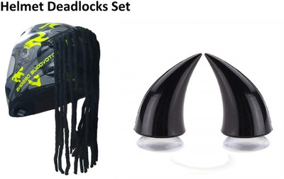 acube mart Helmet Mohawk for Bike(Black)