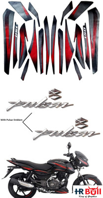 HRBull Sticker & Decal for Bike(Red, Multicolor)