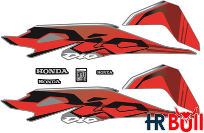 HRBull Sticker & Decal for Scooter(Multicolor)
