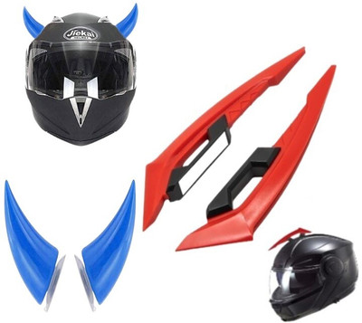 acube mart Helmet Mohawk for Bike(Red, Blue)