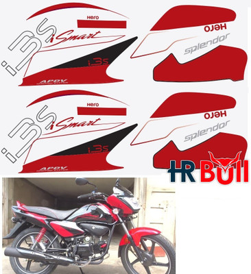 HRBull Sticker & Decal for Bike(Multicolor)