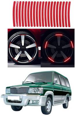 LOVMOTO Wheel Rim Stripe Decal Sticker for Car Motorcycle Bike Qualis Matte, Glossy, Chrome Toyota Qualis Front Garnish