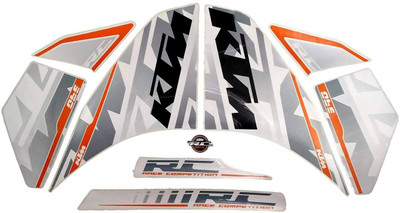Dateen Sticker & Decal for Bike(Multicolor)