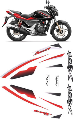 DECAL ARTISTRY Sticker & Decal for Bike(Red, Multicolor)