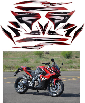 SHINEPRO Sticker & Decal for Bike(Red)