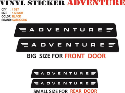 CARLOOKS Sticker & Decal for Car(Black)