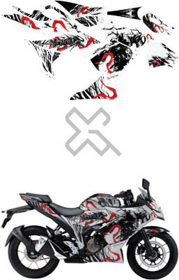 Grayfixx Sticker & Decal for Bike(Multicolor)