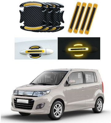 PROEDITION Plastic Car Door Guard(Black, Yellow, Pack of 8, Maruti, Universal For Car)