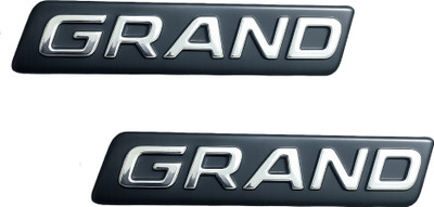 Uniqon Emblem for Car(Silver, Black)