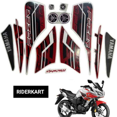 RIDERKART Sticker & Decal for Bike(Multicolor, Maroon)