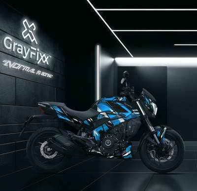 Grayfixx Sticker & Decal for Bike(Blue)