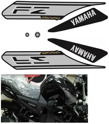SHINEPRO Sticker & Decal for Bike(Silver, Multicolor)