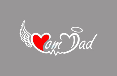 indnone® Sticker & Decal for Car(White, Red)