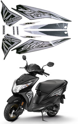 SHREE Sticker & Decal for Scooter(Grey)