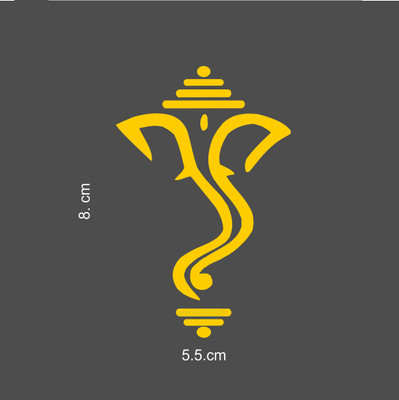 indnone® Sticker & Decal for Car(Yellow)