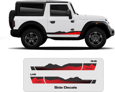 Ide Autoworks Sticker & Decal for Car(White)