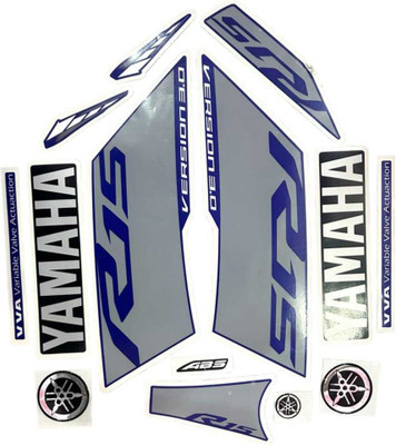 RIDERKART Sticker & Decal for Bike(Multicolor, Silver)