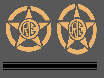 stylishdecor Sticker & Decal for Bike(Black, Gold)